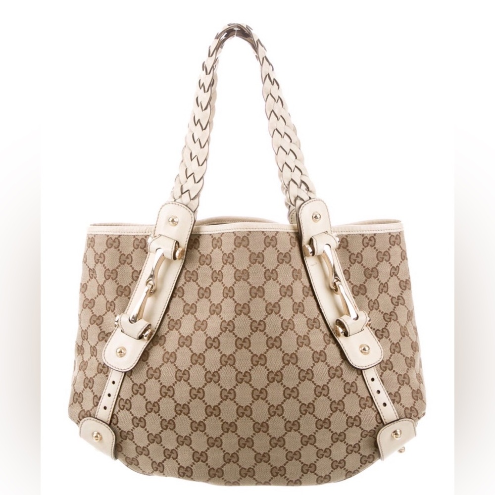 Gucci Brown and tan GG canvas Gucci GG Pelham Tote